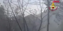 Incendio nei boschi nell’Ascolano, tre squadre dei vigili del fuoco al lavoro