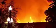Usa, incendio nel centro di Salt Lake City