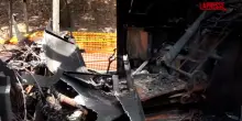 Roma, pullman turistico distrutto dalle fiamme a Villa Borghese