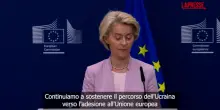 Ucraina, Von der Leyen: "I confini internazionali non possono essere modificati con la forza"