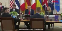 Gaffe di Trump al vertice con i leader europei: "Dovè Stubb?" E lui: "Sono qui"