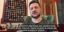 Ucraina, Zelensky: "Russia sta cercando di sottrarsi a incontro"