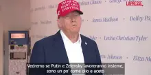 Ucraina, Trump: "Preferirei non essere allincontro Putin-Zelensky"