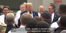 Usa, Trump porta pizza e hamburger alla Guardia Nazionale: "Divertiamoci, poi torniamo al lavoro"