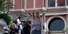 Emanuela Fanelli ha posato per i fotografi alla Mostra del Cinema di Venezia