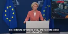 Ucraina, von der Leyen: "Indignata per gli attacchi russi a Kiev"
