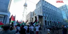 Milano, corteo davanti a sede Rai per i giornalisti uccisi a Gaza