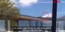 Charlie Kirk, il killer sul tetto delluniversità dello Utah: il video