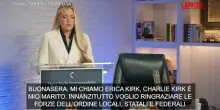 Charlie Kirk, la moglie: "Il suo movimento non morirà, non avete idea di cosa avete scatenato"