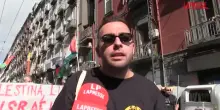 Napoli, manifestazione pro Pal contro la presenza di Ehud Olmert