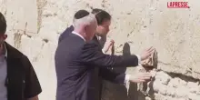 Israele, Netanyahu e Rubio al Muro del Pianto a Gerusalemme