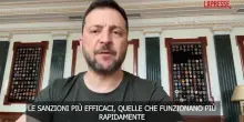 Ucraina, Zelensky: "Sanzioni a raffinerie quelle più efficaci "