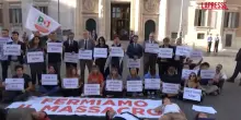 Gaza, flash mob del Pd a Montecitorio: "Fermiamo il massacro"