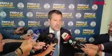 Elezioni Marche 2025,  Salvini: "Abbiamo lavorato 5 anni, marchigiani non sono cavie"