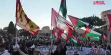 Flotilla, partito il corteo dal Colosseo: “Il 3 ottobre blocchiamo tutto”