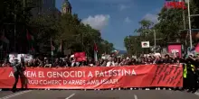 Gaza, in migliaia in piazza a Barcellona contro la guerra