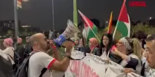 Gaza, ‘pagherà anche tua figlia’: al corteo pro Pal a Milano cartello shock contro Meloni