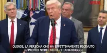 Nobel 2025, Trump e la telefonata di Machado: "Ha detto che lo meritavo"