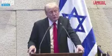 Trump alla Knesset: il discorso del presidente Usa interrotto da contestatori