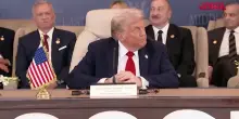 Sharm el-Sheikh, il momento della firma degli accordi di pace