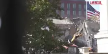 Usa, ala della Casa Bianca demolita per una nuova sala da ballo