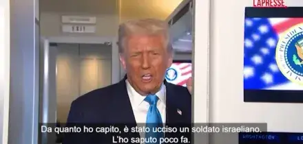 Gaza, Trump: "Tregua non a rischio, giusto che Israele reagisca"