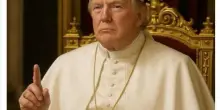 Trump vestito da papa, l’immagine sui social della casa bianca