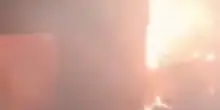 Incendio in impianto trattamento rifiuti nel palermitano, le immagini