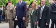 Il ministro della Difesa Crosetto all’adunata degli Alpini a Biella