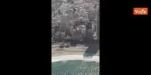 "Grazie Presidente Trump", gigantesca scritta in spiaggia a Tel Aviv per la sua visita in Israele