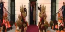 Halloween, Trump e la first lady Melania lo celebrano alla Casa Bianca