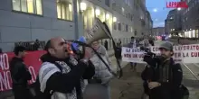 Pro Palestina a Milano, presidio davanti al consolato americano