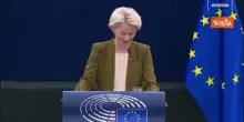 Termina il discorso sullo Stato dell'Unione di Von der Leyen, l'applauso del Parlamento Ue