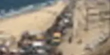 Palestinesi in fuga dall'assalto israeliano a Gaza City