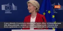 Von der Leyen: Necessaria industria Ue della difesa potenziata e innovativa