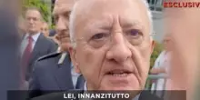Fuori dal Coro, De Luca fuori controllo, insulti alla cronista