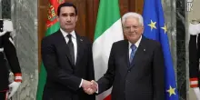 Mattarella incontra il presidente del Turkmenistan Berdimuhamedov