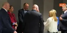 Meloni arriva al consiglio Ue di Bruxelles