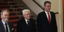 Mattarella incontra il presidente del Senato del Belgio Blondel
