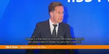 Rutte "Russia e Cina vogliono minare la nostra libertà e sicurezza"