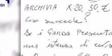 Garlasco, scoop-Tg1: ecco l'intero pizzino trovato a casa Sempio