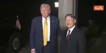 Trump ricevuto dall'Imperatore giapponese Naruhito a Palazzo Imperiale a Tokyo
