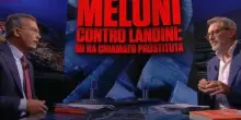 Piazzapulita, Meloni cortigiana? Floris difende Landini: "Si è corretto subito"