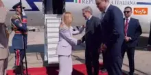 Meloni arriva in Egitto per firma accordi pace Gaza