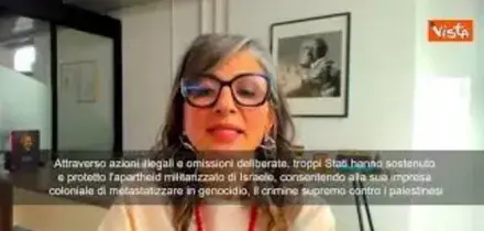 Francesca Albanese all'Onu: 63 Stati complici di Israele nel genocidio a Gaza, Italia compresa
