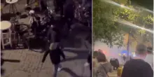Betis-Fiorentina, scontri tra ultras in centro a Siviglia: risse, lancio di bottiglie e fumogeni – Video