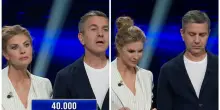 “Me ne vado”: Martina Colombari infastidisce Billy Costacurta e lui minaccia di andarsene dallo studio de “L’Eredità”