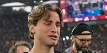 Bove in lacrime dopo lo splendido omaggio dell’Olimpico in Roma-Fiorentina