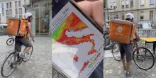 Rider, la denuncia della Cgil Torino: “Violata l’ordinanza regionale anti caldo. Niente stop alle consegne anche con bollino rosso”