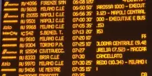 Sciopero nazionale dei treni: disagi ovunque, solo a Termini 30 cancellazioni e ritardi fino a 120 minuti